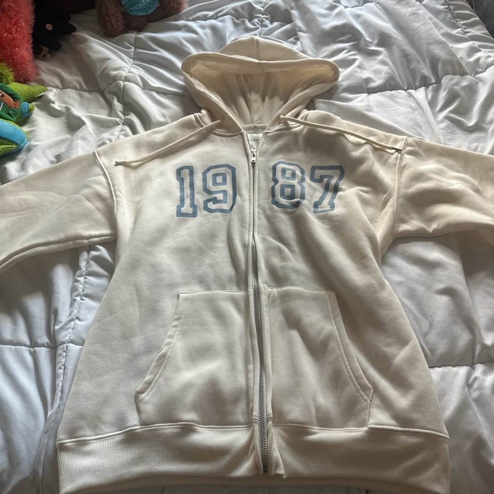 Women's Cream Hoodie Jacket